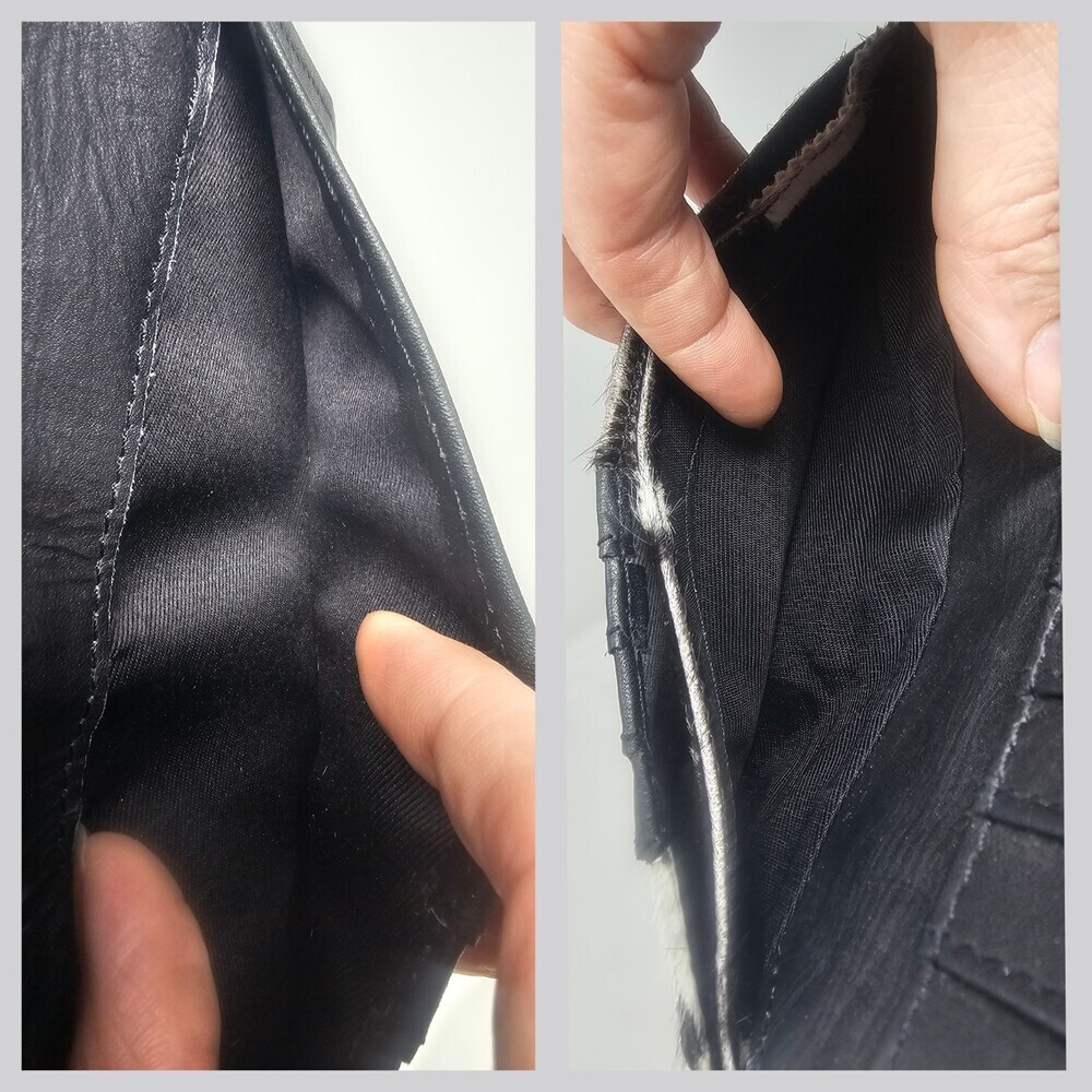 Myra Bag Cookie Crunch Leather And Hair On Bifold Wallet - Picture 13 of 14